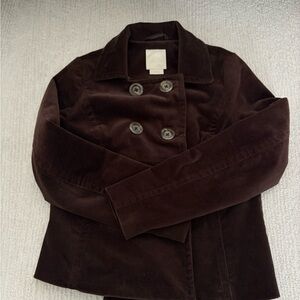 Old Navy Women's Dark Brown Pea Coat